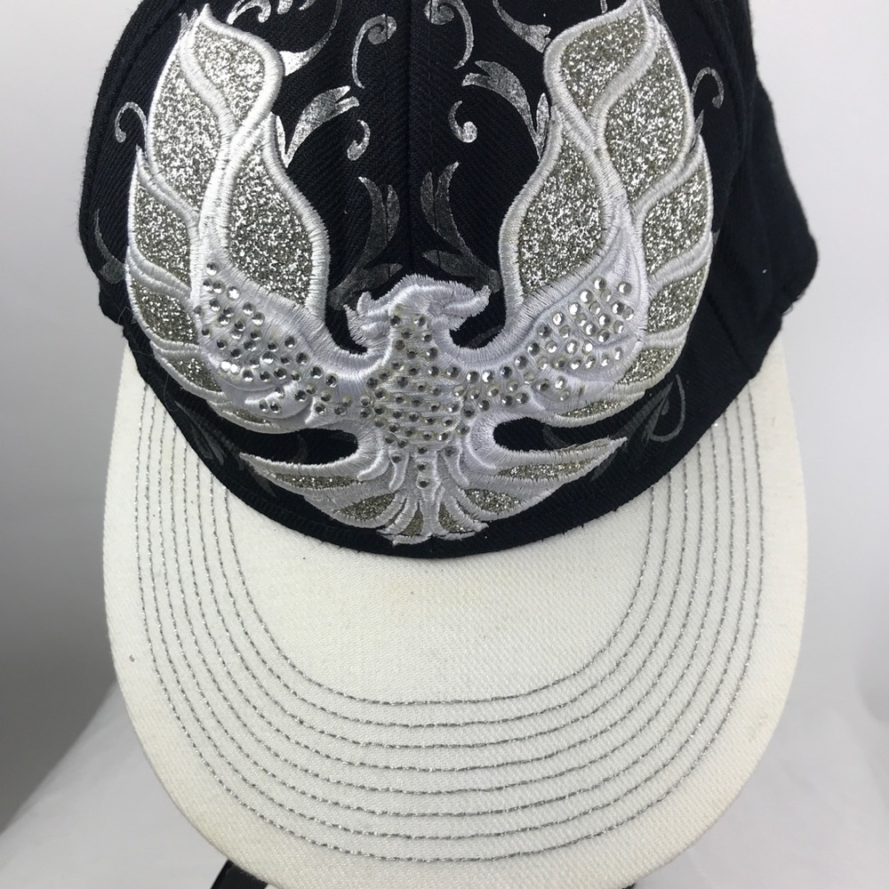 Kbethos black white Ringstone wings  Hat RARE
